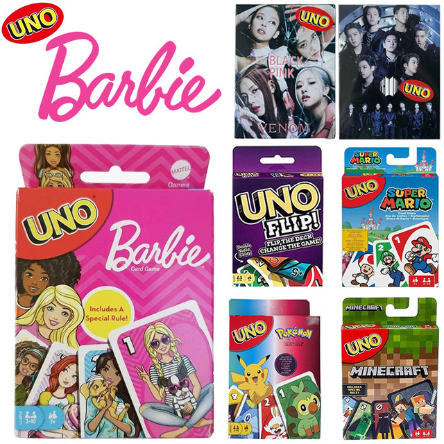 UNO-Barbie Jogos de Tabuleiro, Pokemon, Harry, Narutos, uno Party Table  Game, crianças, adultos, criança, Birthday Gift, Brinquedos